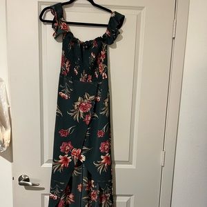 Windsor Floral High Low Midi Dress